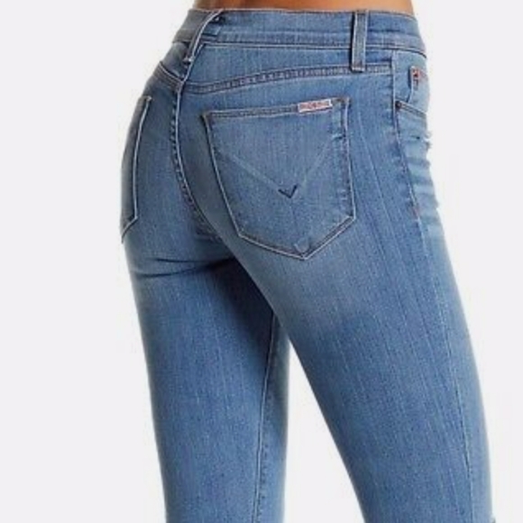 HUDSON KRISTA ANKLE SUPER SKINNY-STRETCH JEANS DISTRESSED - Picture 6 of 6